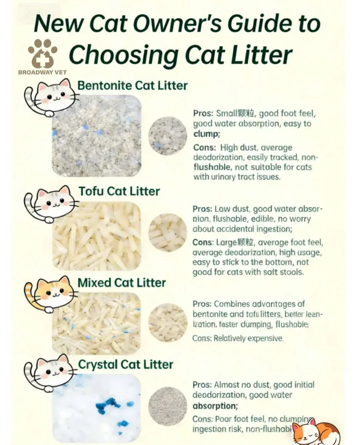 Comparing different types of cat litter