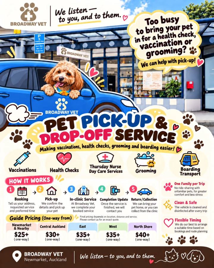 Our pet-only pick-up and drop-off service