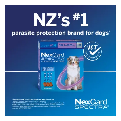 NexGard Spectra product packaging reference