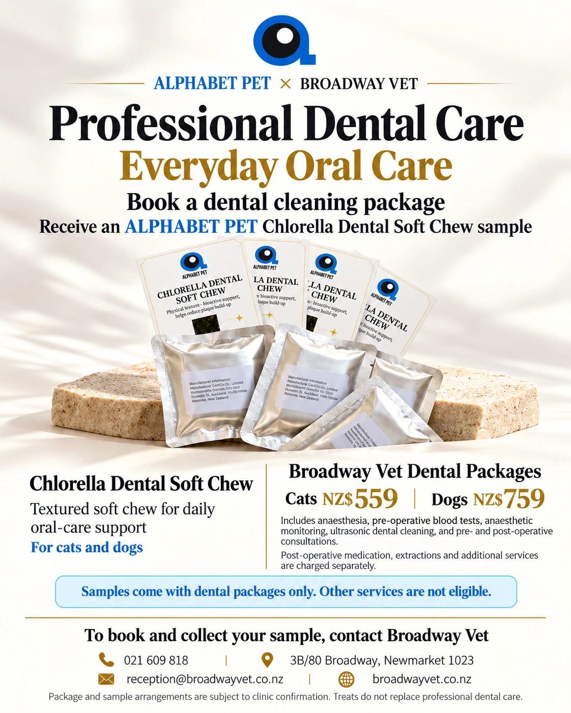 Cat & Dog Dental Cleaning in Auckland: What to Expect | Broadway Vet pet health information poster
